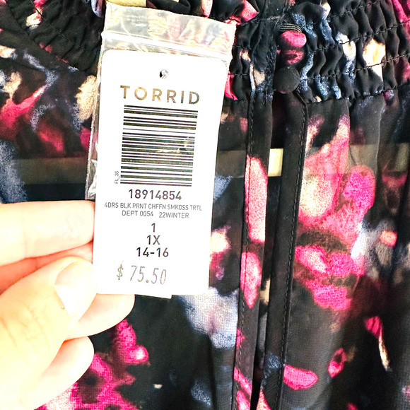 Torrid Black Colorful Dress - Picture 5 of 7